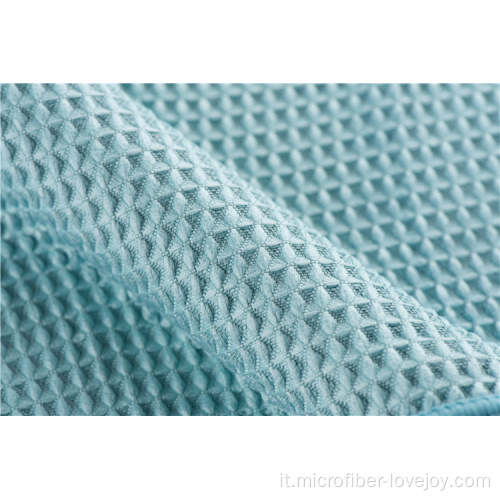 Asciugamano in microfibra waffle da golf con ricamo personalizzato con ricamo a tre pieghe